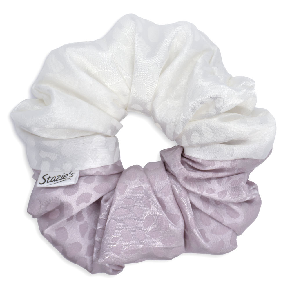 G0018RBHS scrunchie růžovo bílá velká