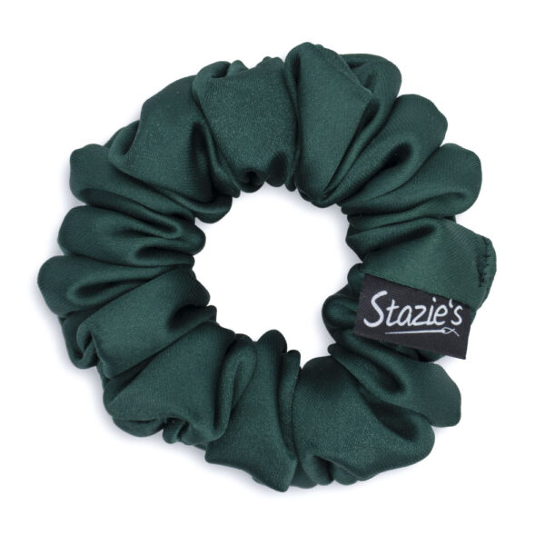 G0089TZMSS scrunchie tmavě zelená malá