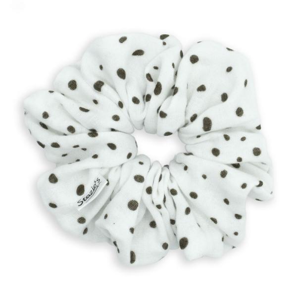 G0120VBPM scrunchie bílá s puntíky