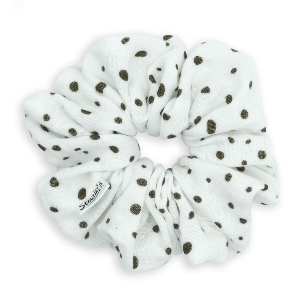 G0120VBPM scrunchie bílá s puntíky