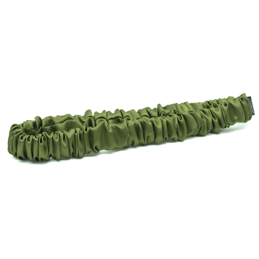 C0084GOS scrunchie čelenka olivová rovná