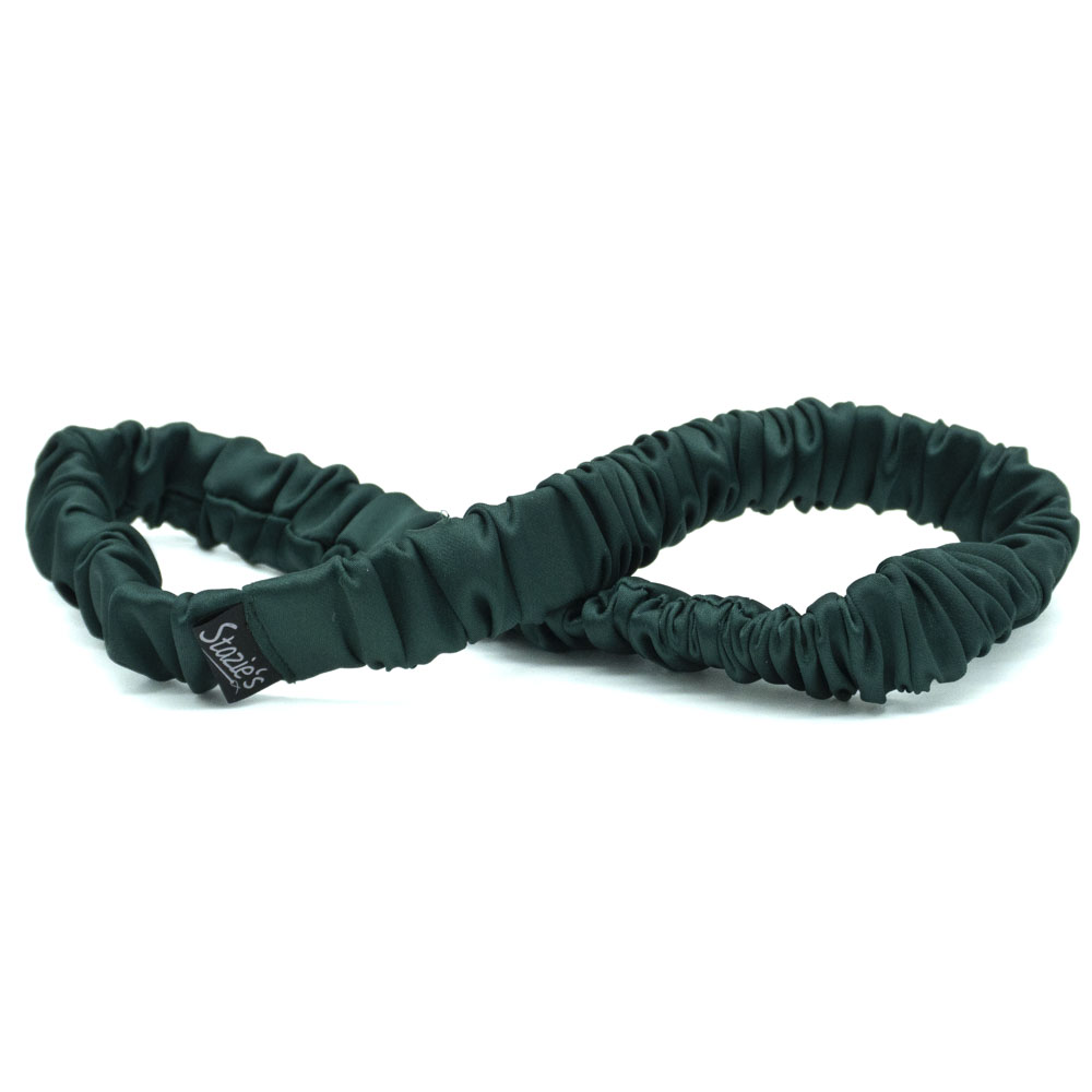 C0091TZGSS scrunchie čelenka zelená smaragd