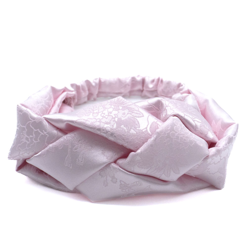 C0003RHS vázaná čelenka růžová