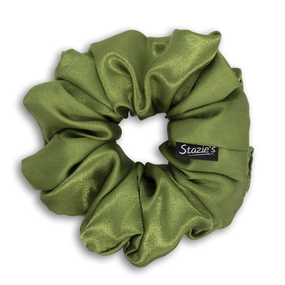 G0082VOS scrunchie olivová velká