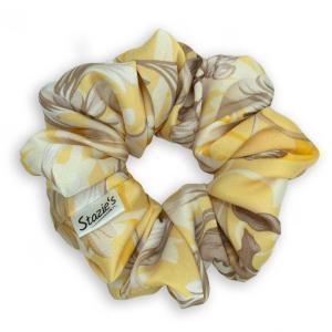 G0263ZKHS scrunchoe žlutá květinová