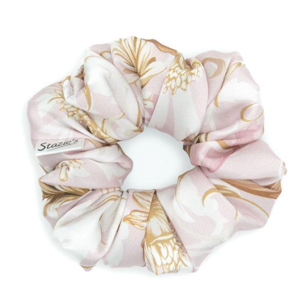 G0262RVHS scrunchie růžová květovaná