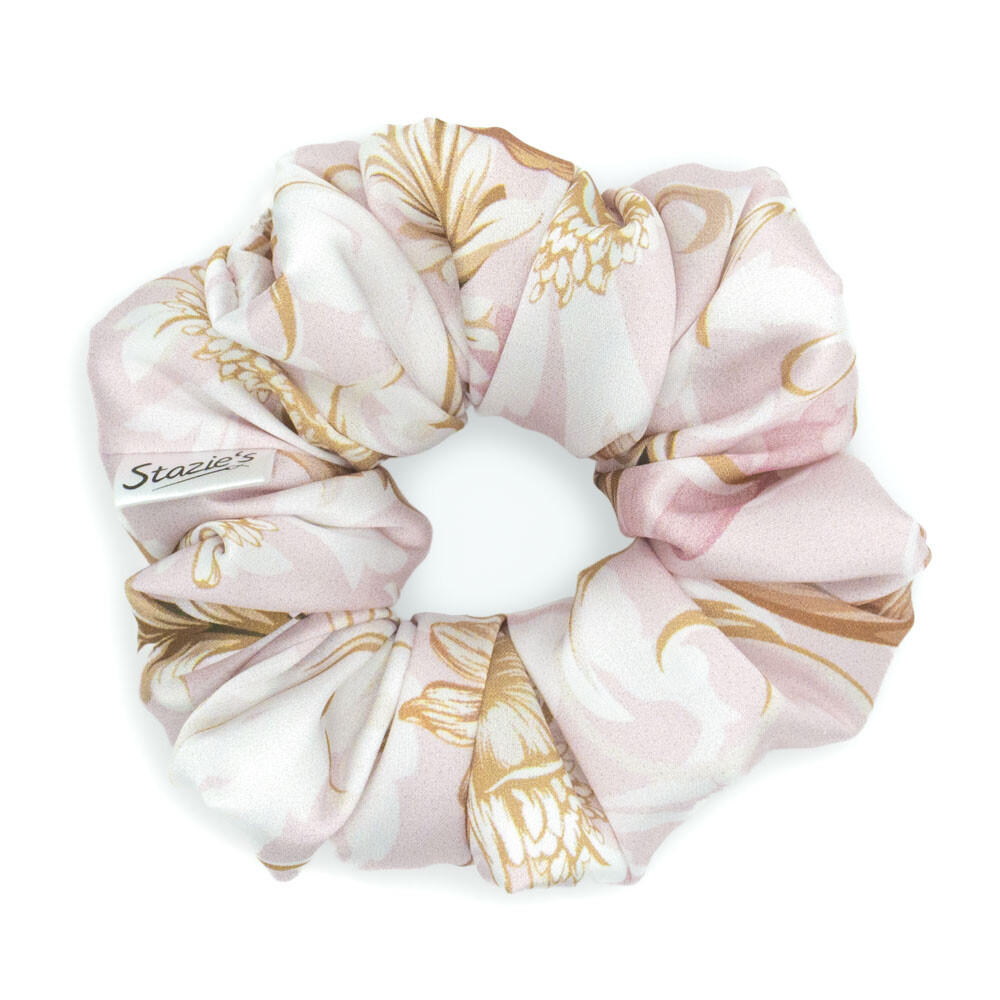 G0262RVHS scrunchie růžová květovaná