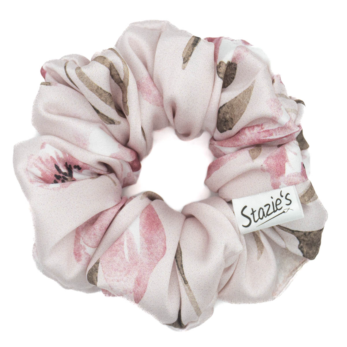G0276SRKHS růžová scrunchie s květy