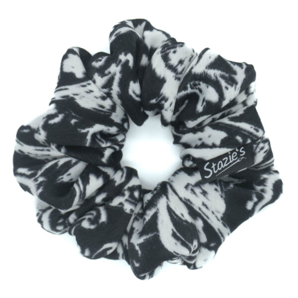 černobílá scrunchie G0389ČBS
