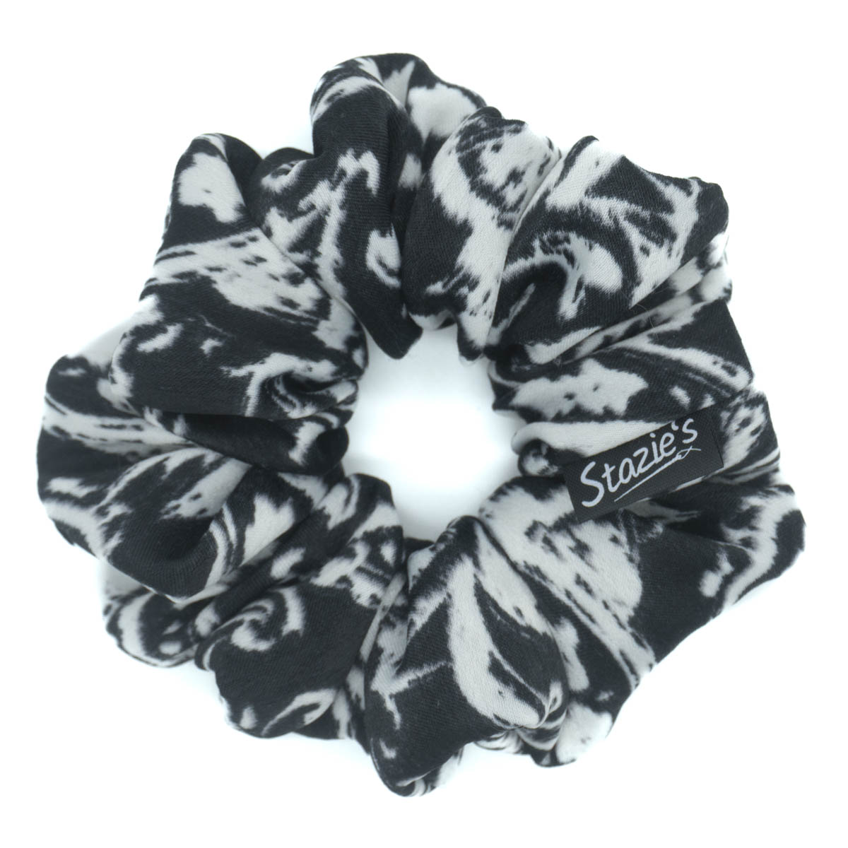 černobílá scrunchie G0389ČBS