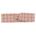 oranžová čelenka pro ženy se vzorem C0479OVU