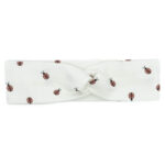 bílá čelenka pro ženy se vzorem berušek C0470BBU