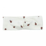 dětská bílá čelenka se vzorem berušek C0468DBBU