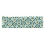 dětská rovná čelenka zelená vzorovaná C0450DZVU