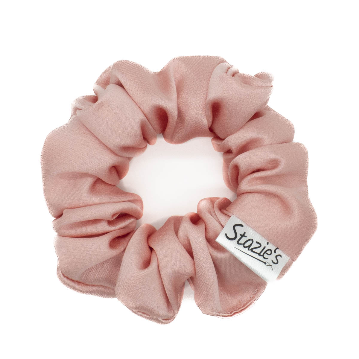 malá růžová gumička do vlasů z hedvabí G0480RMH